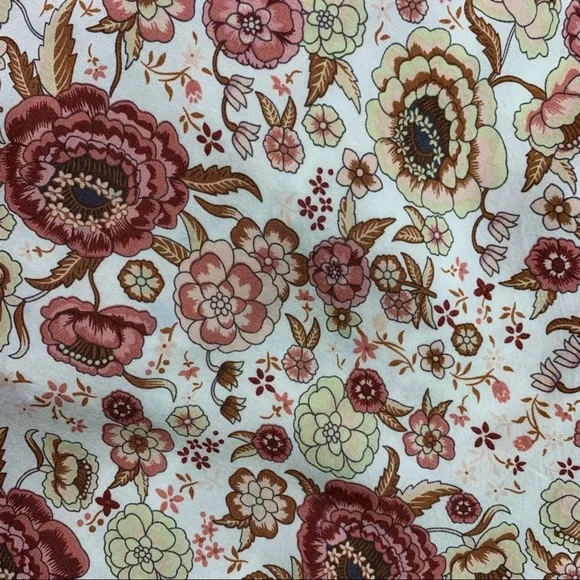 Cotton Pink & White Floral Print Maxi Wrap Dress | M - Picture 4 of 8